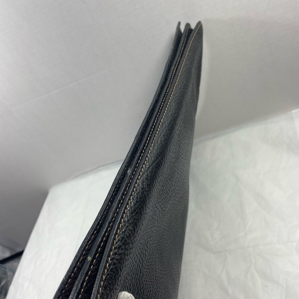 Authentic GUCCI brown leather laptop case vintage with certificate & cards - Picture 13 of 14